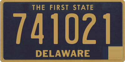 DE license plate 741021