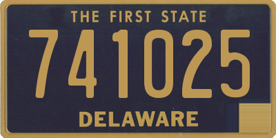 DE license plate 741025