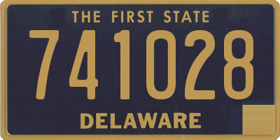 DE license plate 741028