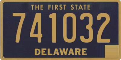 DE license plate 741032