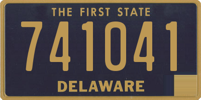 DE license plate 741041