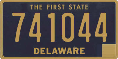 DE license plate 741044