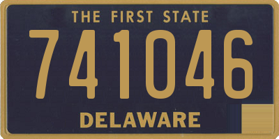 DE license plate 741046