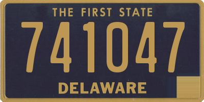 DE license plate 741047