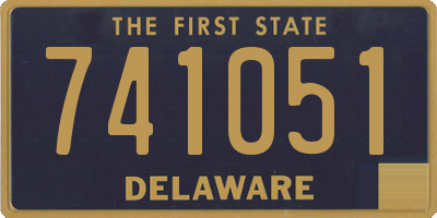 DE license plate 741051