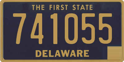 DE license plate 741055