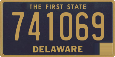 DE license plate 741069