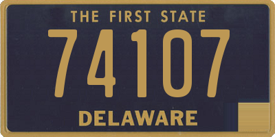 DE license plate 74107