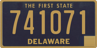 DE license plate 741071