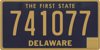 DE license plate 741077