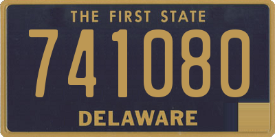 DE license plate 741080