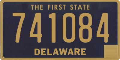DE license plate 741084