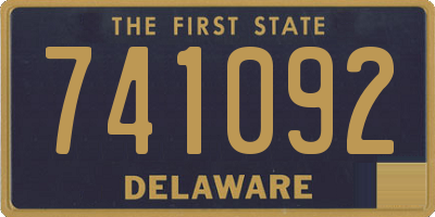 DE license plate 741092