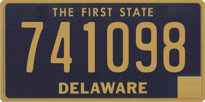 DE license plate 741098