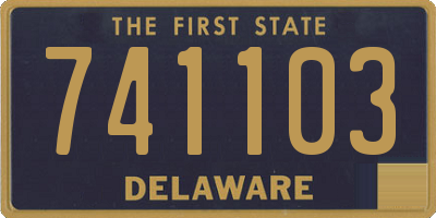 DE license plate 741103