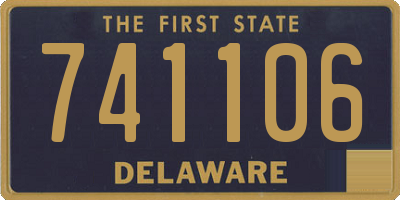 DE license plate 741106