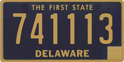 DE license plate 741113