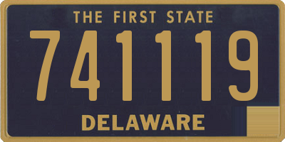 DE license plate 741119