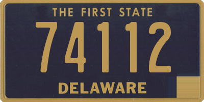 DE license plate 74112