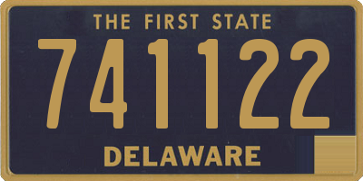 DE license plate 741122