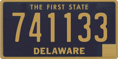 DE license plate 741133