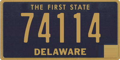 DE license plate 74114
