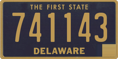 DE license plate 741143