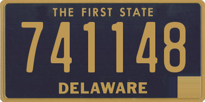 DE license plate 741148