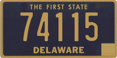 DE license plate 74115