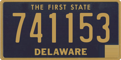 DE license plate 741153