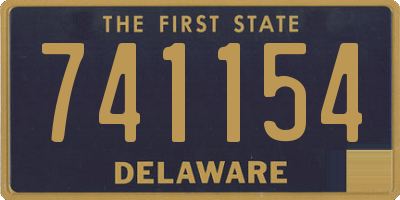 DE license plate 741154