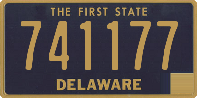 DE license plate 741177