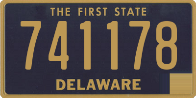 DE license plate 741178