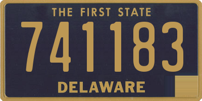 DE license plate 741183