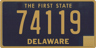 DE license plate 74119