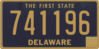 DE license plate 741196