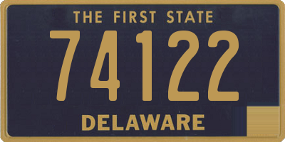 DE license plate 74122