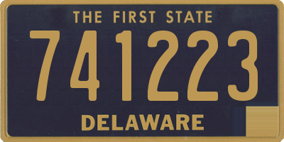 DE license plate 741223