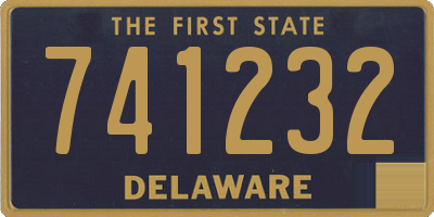 DE license plate 741232