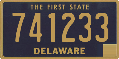 DE license plate 741233
