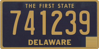 DE license plate 741239