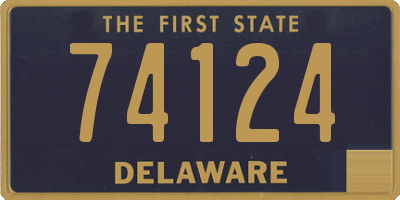 DE license plate 74124