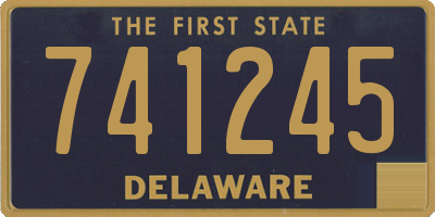 DE license plate 741245