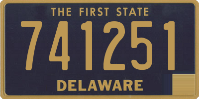 DE license plate 741251