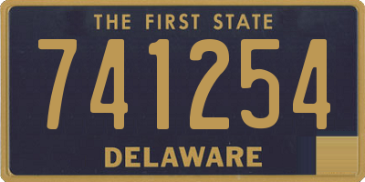 DE license plate 741254