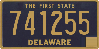 DE license plate 741255