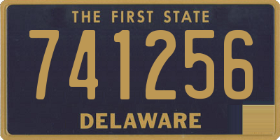 DE license plate 741256