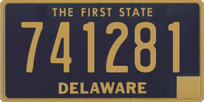 DE license plate 741281