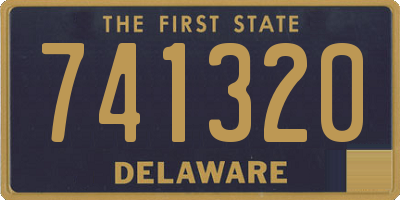 DE license plate 741320