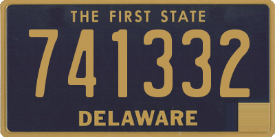 DE license plate 741332